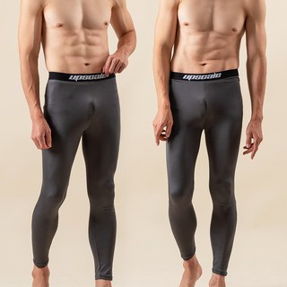 [含大尺碼]Upscale 男性刷毛發熱內搭緊身褲 1+1 兩件組