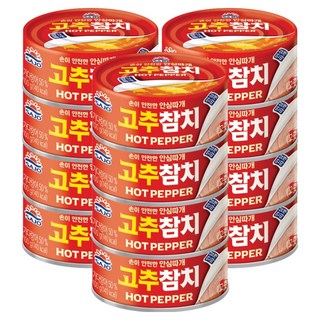 사조참치 고추참치 안심따개, 100g, 12개