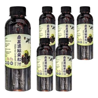 老農手摘 桑葚濃縮果粒汁, 600g, 6瓶