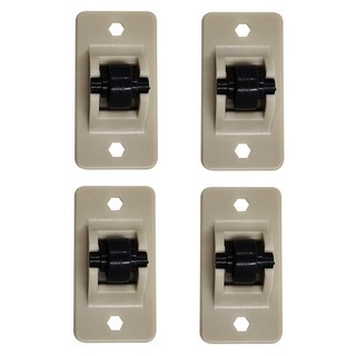 黏貼式迷你滑輪 Set 4個 耐重約8公斤 可左右滑動, 顏色隨機