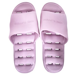 素色浴室排水拖鞋 HOME SLIPPERS, 淺紫色, 1雙