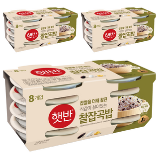 햇반 찰잡곡밥, 210g, 24개