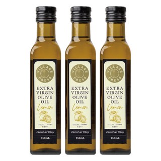 THE VILLAGE PRESS 紐西蘭廚神系列 頂級冷壓初榨檸檬風味橄欖油 250ml, 3瓶