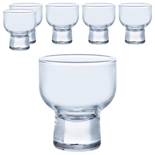 TOYO-SASAKI GLASS 東洋佐佐木 柳宗理小造型杯 70ml 玻璃杯 日本產 Set 6入, 透明色, 1組
