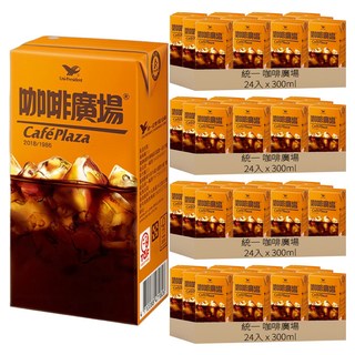 統一 咖啡廣場 經典焦糖風味咖啡, 300ml, 96入