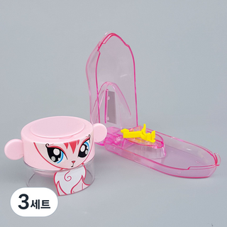 BLACK MADE 磨藥器 + 切藥器套組 粉紅色, 3套