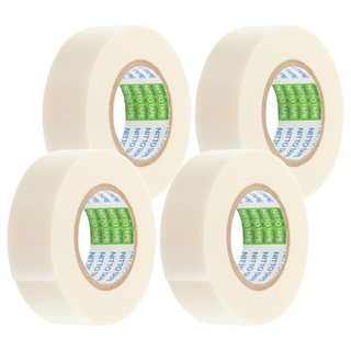 Nitto 日東 日本制和紙膠帶 18mm 易於手撕 可重複黏貼 廣泛用於如繪畫、辦公、製圖、美工、居家建築裝潢、粉刷, 白色, 4個