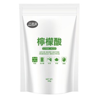 巧易潔 檸檬酸 500g 可自然分解 不汙染環境 環保友愛地球, 1包