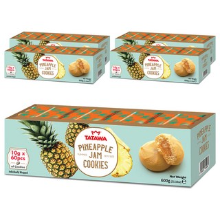 타타와 파인애플맛 쿠키 60p, 600g, 5개