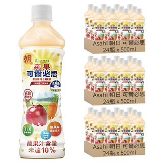 Asahi 朝日 可爾必思 乳酸飲料 胡蘿蔔蘋果口味, 500ml, 72瓶