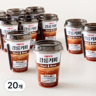 강릉커피 서울우유 듀얼브루 아인슈페너, 20개, 250ml