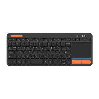 COX 91KEY 터치패드 무선 키보드, 제조사축, COS500, 블랙