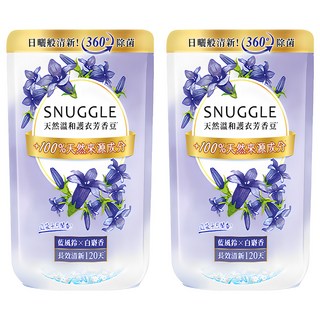 熊寶貝 芳香豆 補充包 藍風鈴+白麝香, 質感淡香100天, 持久留香護衣, 去除異味, 300ml, 2包