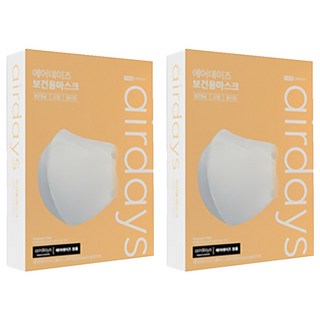 airdays 鳥嘴型口罩 S KF94 兒童口罩 白色 韓國製, 2盒, 50片