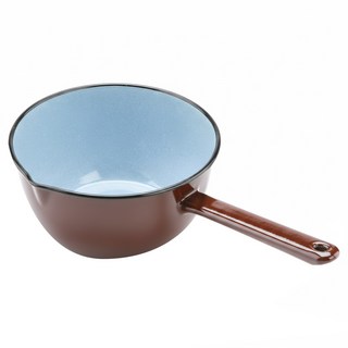 ibili 琺瑯牛奶鍋 容量1060ml, 16cm, 棕色, 1個