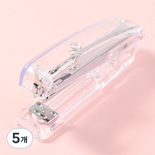 일상속반짝 스테이플러, 투명 실버, 5개