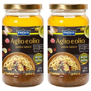 오뚜기 프레스코 알리오올리오 파스타소스, 380g, 2개