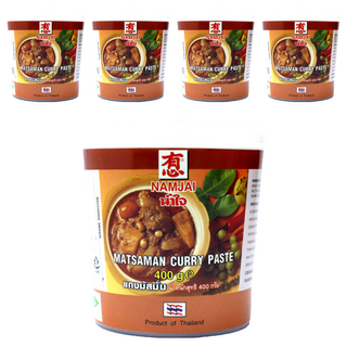 NAMJAI 瑪莎曼咖哩醬, 400g, 5個