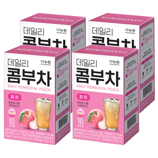 Danongwon 每日康普茶 蜜桃風味, 5g, 10條, 4盒