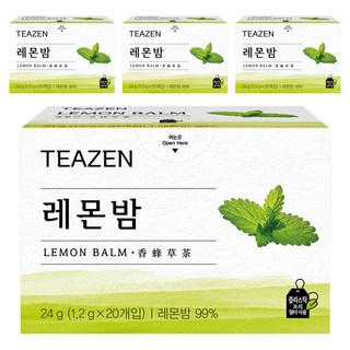 TEAZEN 茶禪 檸檬香蜂草茶茶包, 1.2g, 20包, 4盒