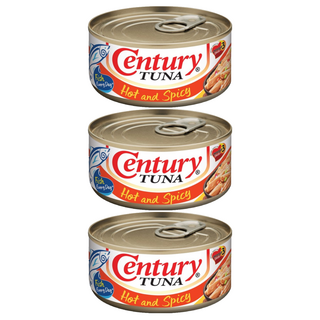 Century 世紀牌 HOT AND SPICY 辣味鮪魚罐頭 180g, 3罐