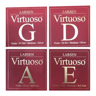 LARSEN STRINGS Virtuoso 強張力小提琴套弦, 混合色, 1套