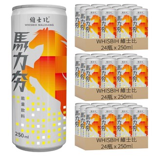 WHISBIH 維士比 能量飲料, 250ml, 72瓶
