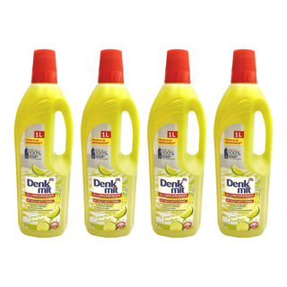 dm Denk mit 萬用檸檬清潔劑 家庭清潔 適用於浴室、客廳, 1L, 4瓶