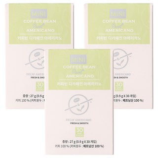 The Coffee Bean 低咖啡因美式原豆咖啡棒, 30入, 3個, 900mg