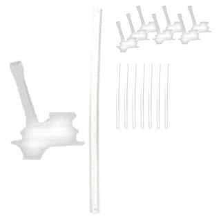 Richell 利其爾 AQ吸管杯替換飲用杯 2入+吸管 2入組 S-2, 4組, 單色