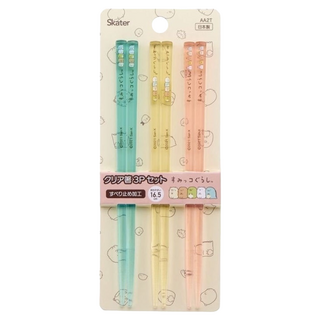 Skater 壓克力筷子 16.5cm 3雙, 角落生物, 3雙筷子, 1組