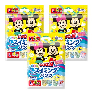 GOO.N 大王 日本境內版 迪士尼戲水褲, L, 12片