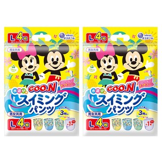 GOO.N 大王 日本境內版 迪士尼戲水褲, L, 8片
