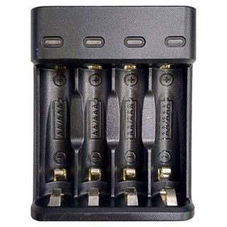 LONG PING lp-ucr05_usb智能鎳氫充電器(3號/4號), 黑色, 1入