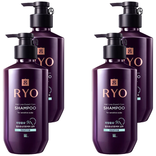 려 자양윤모 9EX 탈모증상전문케어 샴푸 민감성두피용, 400ml, 4개