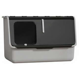 DING DONG PET 前開式特大貓砂盆, 1個, 黑色