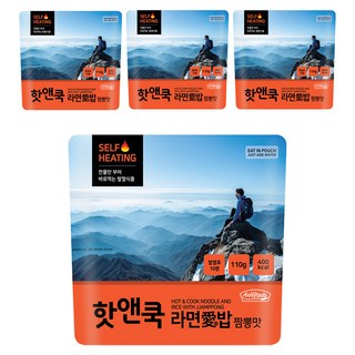 이지밥 핫앤쿡 라면애밥 짬뽕맛, 110g, 4개