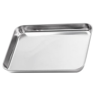 HIKARI 日光生活 304不鏽鋼烤盤 H805 23.5 x 17.5 x 2.5cm 多功能烤箱烘焙, 1個