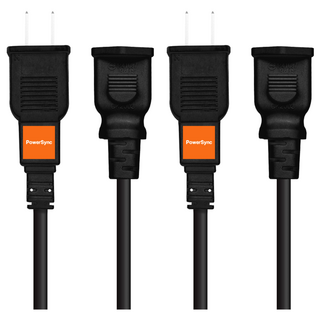 PowerSync 群加 過載斷電中繼線 2P TZ1V0018, 1.8m, 黑色, 2條