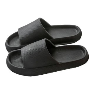 Life Lance EVA 靜音緩震室內拖鞋, 黑色, 1組