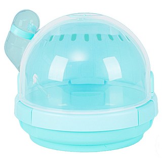 艾米購物 寵物外出籠 300g 綠色 輕巧透氣 附帶水壺 寵物外出好夥伴, 19.5x16.5cm, 1個