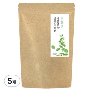 더허브샵 티백차 레몬밤, 1g, 20개입, 5개