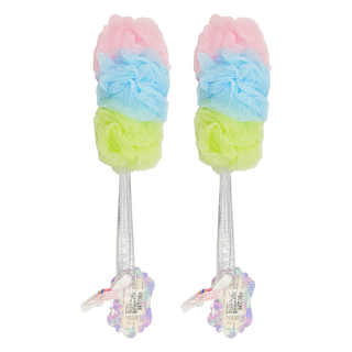 KEYTOSS 詰朵斯 專利泡泡 沐浴刷 短 可重複使用, 顏色隨機, 1入, 2個