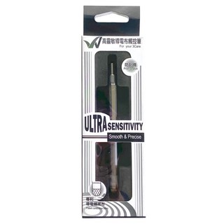 Ultra sensitivity 按壓式防刮, 高靈敏導電布觸控筆 適用於手機/平板/電子書, 鐵灰色, 1個