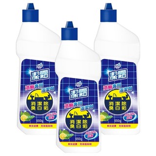 farcent 花仙子 潔霜 浴廁專用清潔劑 檸檬, 650g, 3瓶