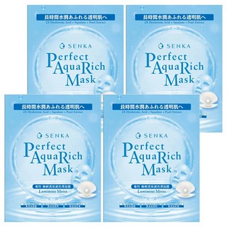 SENKA 專科 台灣公司貨 完美保濕亮澤面膜, 7片, 4盒