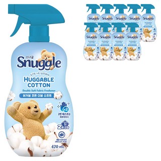 스너글 허거블 코튼 더블 소프트 섬유탈취제 본품, 470ml, 10개