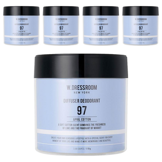 W.DRESSROOM 室內芳香劑 110g 衣物/空間除臭, No.97 April Cotton, 5罐