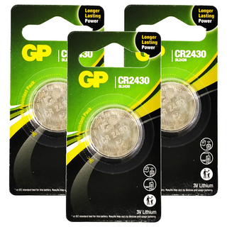 GP Batteries 超霸 CR2430 鋰電池, 3顆, 1入