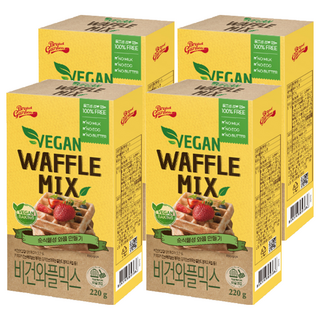 Bread Garden 純素鬆餅預拌粉 在家烘焙, 220g, 4個